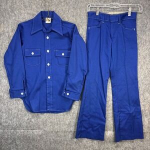 Vintage 1970s Sears Winnie the Pooh Shirt Pants Set Outfit Youth 12 Slim Disney